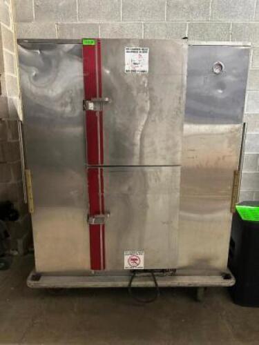 DESCRIPTION CATER HOFFMAN MOBILE HEATED FOOD CABINET BRAND / MODEL: CATER HOFFMAN FH90-0015B ADDITIONAL INFORMATION 115 VOLT, 1 PHASE LOCATION BACK RO