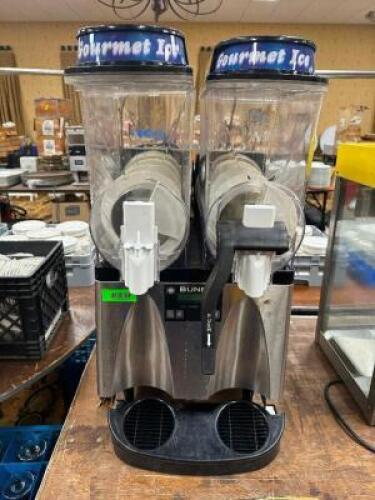 DESCRIPTION BUNN ULTRA-2 FROZEN DRINK MACHINE. BRAND / MODEL: BUNN ULTRA-2 ADDITIONAL INFORMATION MISSING HANDLE. 120 VOLT, 1 PHASE LOCATION BANQUET R