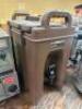 DESCRIPTION INSULATED BEVERAGE DISPENSER BRAND / MODEL: CAMBRO LOCATION BANQUET ROOM TABLE 2 QTY 1 - 2