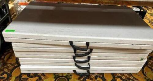 DESCRIPTION (5) COSTCO 8' FOLDING WHITE PLASTIC BANQUET TABLES THIS LOT IS: SOLD BY THE PIECE SIZE 8' LOCATION BANQUET ROOM TABLE 4 QTY 5