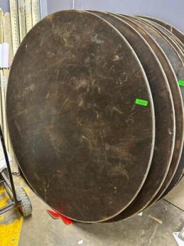 DESCRIPTION (2) 60" ROUND FOLDING BANQUET TABLE THIS LOT IS: SOLD BY THE PIECE LOCATION BACK ROOM QTY 2