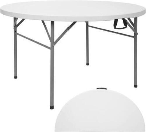 DESCRIPTION (2) 60" FOLDING BANQUET TABLES W/ CENTER FOLD. THIS LOT IS: SOLD BY THE PIECE SIZE 60" LOCATION BACK ROOM QTY 2
