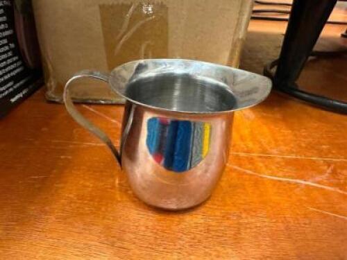 DESCRIPTION (20) STAINLESS CREAMER DECANTERS THIS LOT IS: SOLD BY THE PIECE LOCATION BANQUET ROOM TABLE 1 QTY 20