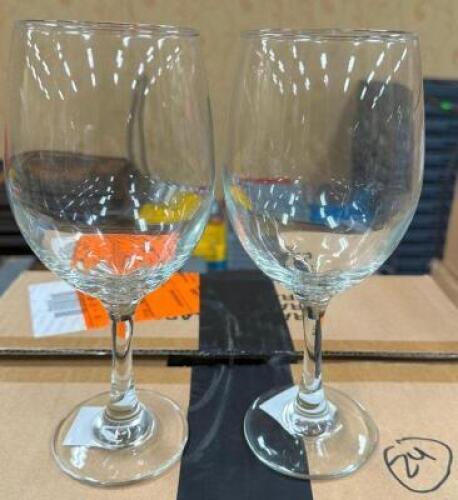 DESCRIPTION (24) 20 OZ WINE GLASSES THIS LOT IS: SOLD BY THE PIECE LOCATION BANQUET ROOM TABLE 1 QTY 24