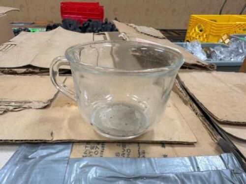 DESCRIPTION (3) CASES OF GLASS TEA MUGS. THIS LOT IS: ONE MONEY LOCATION BANQUET ROOM TABLE 1 QTY 1
