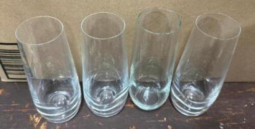 DESCRIPTION (72) SLIM SHOOTER BAR GLASSES THIS LOT IS: SOLD BY THE PIECE LOCATION BANQUET ROOM TABLE 1 QTY 72