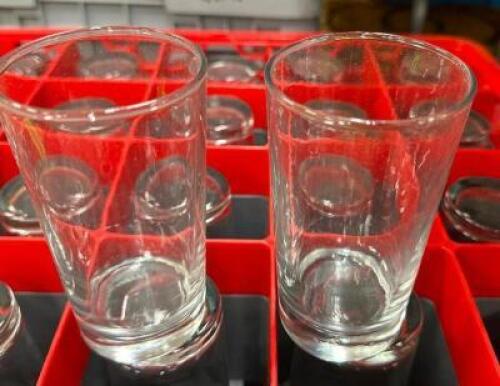 DESCRIPTION (50) SHORT HIGH BALL GLASSES ADDITIONAL INFORMATION W/ RACK THIS LOT IS: SOLD BY THE PIECE LOCATION BANQUET ROOM TABLE 1 QTY 50
