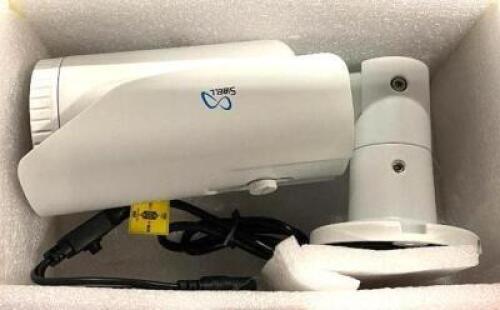 DESCRIPTION: SIBELL 2MP ANALOG VARIFOCIAL WEATHERPROOF BULLET CAMERA WITH IR (NEW IN BOX) BRAND/MODEL: HDOB-SB2IRVW LOCATION: DINING AREA QTY: 1