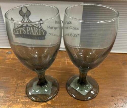 DESCRIPTION (50) CRISTAR LEXINGTON AGUA 16 GOBLETS ADDITIONAL INFORMATION W/ RACK THIS LOT IS: SOLD BY THE PIECE LOCATION BANQUET ROOM TABLE 1 QTY 50