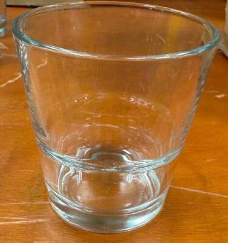DESCRIPTION (50) MINI BAR GLASSES ADDITIONAL INFORMATION W/ RACK THIS LOT IS: SOLD BY THE PIECE LOCATION BANQUET ROOM TABLE 1 QTY 50