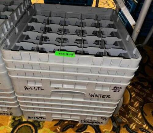 DESCRIPTION (2) EMPTY 25 GROUP GLASS RACKS THIS LOT IS: SOLD BY THE PIECE LOCATION BANQUET ROOM TABLE 1 QTY 2