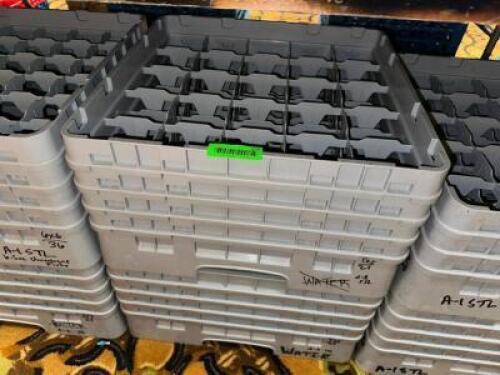 DESCRIPTION (2) EMPTY 25 GROUP GLASS RACKS THIS LOT IS: SOLD BY THE PIECE LOCATION BANQUET ROOM TABLE 1 QTY 2