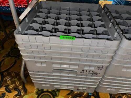 DESCRIPTION (2) EMPTY 25 GROUP GLASS RACKS THIS LOT IS: SOLD BY THE PIECE LOCATION BANQUET ROOM TABLE 1 QTY 2