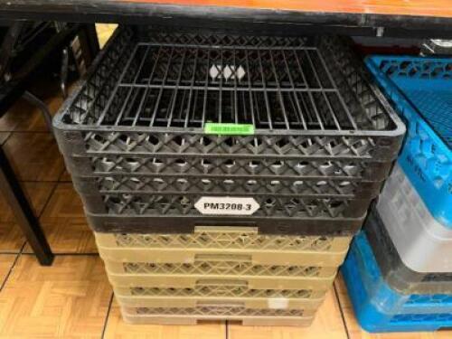 DESCRIPTION (4) ASSORTED EMPTY GLASS RACKS THIS LOT IS: SOLD BY THE PIECE LOCATION BANQUET ROOM TABLE 1 QTY 4