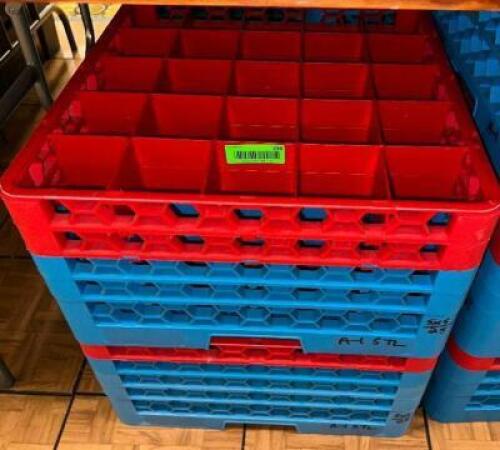 DESCRIPTION (2) EMPTY 25 GROUP GLASS RACKS THIS LOT IS: SOLD BY THE PIECE LOCATION BANQUET ROOM TABLE 1 QTY 2