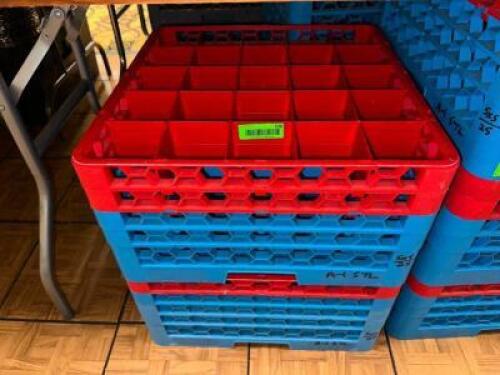 DESCRIPTION (3) EMPTY 25 GROUP GLASS RACKS THIS LOT IS: SOLD BY THE PIECE LOCATION BANQUET ROOM TABLE 1 QTY 3