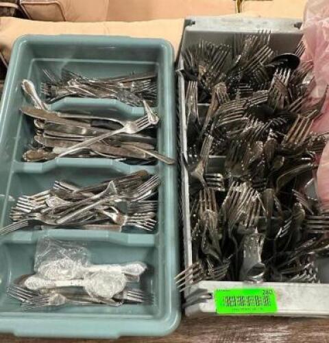 DESCRIPTION (200) STAINLESS FORK THIS LOT IS: ONE MONEY LOCATION BANQUET ROOM TABLE 1 QTY 1
