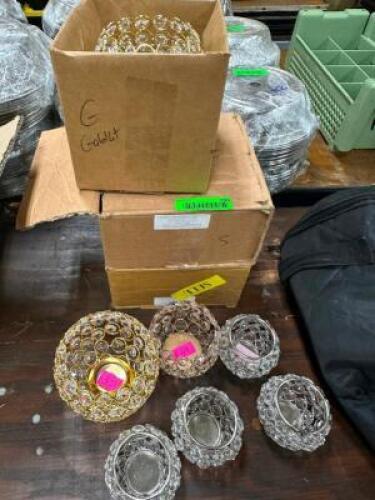 DESCRIPTION (3) BOXES OF ASSORTED WIRE CANDLE CENTER PIECES THIS LOT IS: ONE MONEY LOCATION BANQUET ROOM TABLE 1 QTY 1