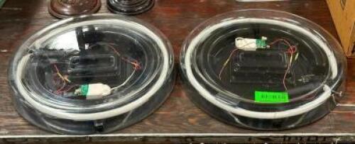 DESCRIPTION: (2) NEON LIGHT FIXTURES LOCATION: BANQUET HALL QTY: 2