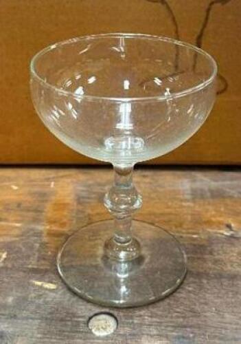 DESCRIPTION: (25) CHAMPAGNE GLASSES LOCATION: BANQUET HALL QTY: 25