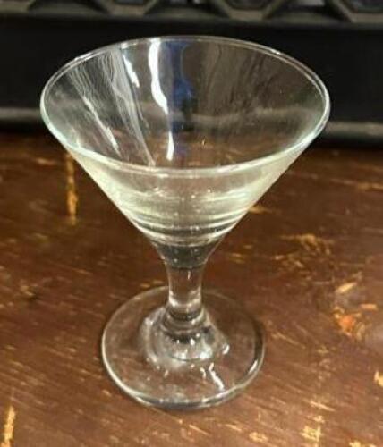 DESCRIPTION: (12) MARTINI GLASSES LOCATION: BANQUET HALL QTY: 12