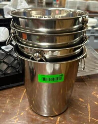 DESCRIPTION: (4) CHAMPAGNE/WINE CHILLING BUCKETS LOCATION: BANQUET HALL QTY: 4