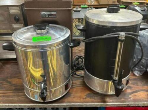 DESCRIPTION: (2) HOT BEVERAGE DISPENSERS LOCATION: BANQUET HALL QTY: 2