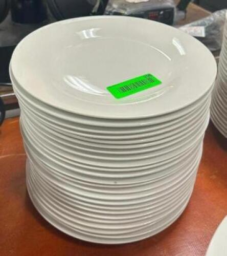 DESCRIPTION: (24) 10.5" CHINA PLATES LOCATION: BANQUET HALL QTY: 24
