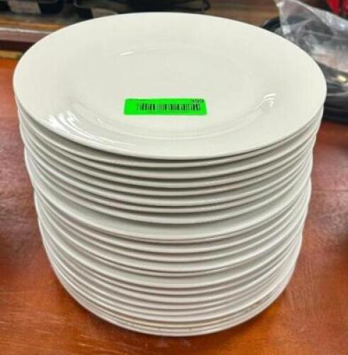 DESCRIPTION: (24) 10.5" CHINA PLATES LOCATION: BANQUET HALL QTY: 24