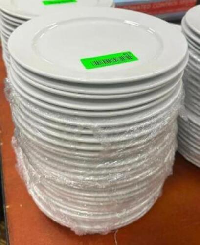 DESCRIPTION: (24) 9" CHINA PLATES LOCATION: BANQUET HALL QTY: 24