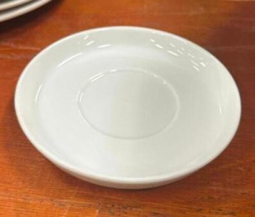DESCRIPTION: (64) CHINA SAUCERS LOCATION: BANQUET HALL QTY: 64