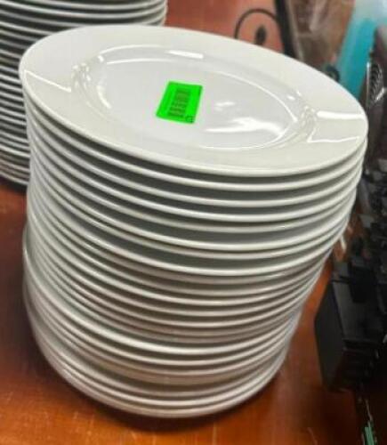 DESCRIPTION: (24) 9" CHINA PLATES LOCATION: BANQUET HALL QTY: 24