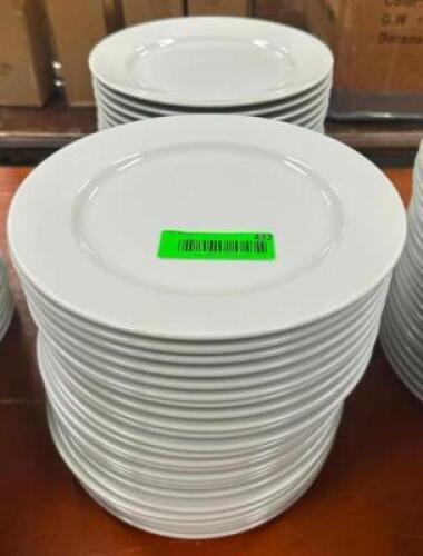 DESCRIPTION: (48) 9" CHINA PLATES LOCATION: BANQUET HALL QTY: 48