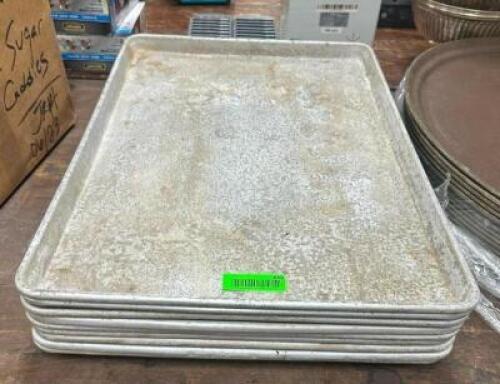 DESCRIPTION: (9) FULL SIZE SHEET PANS LOCATION: BANQUET HALL QTY: 9