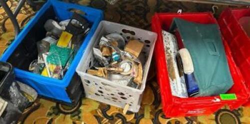 DESCRIPTION: ASSORTED HARDWARE AND TOOLS AS SHOWN LOCATION: BANQUET HALL QTY: 1