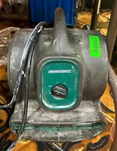 DESCRIPTION: INDUSTRIAL AIR MOVER BRAND/MODEL: MASTERFORCE LOCATION: BANQUET HALL QTY: 1
