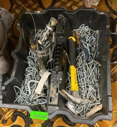 DESCRIPTION: ASSORTED TOOLS AND HARDWARE AS SHOWN LOCATION: BANQUET HALL QTY: 1