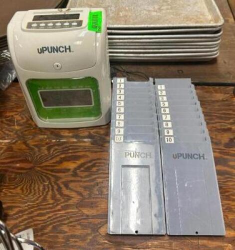 DESCRIPTION: UPUNCH TIME CLOCK SYSTEM WITH CARD HOLDERS LOCATION: BANQUET HALL QTY: 1