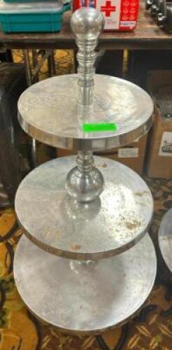 DESCRIPTION: 3-TIER DECORATIVE STAND LOCATION: BANQUET HALL QTY: 1