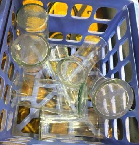 DESCRIPTION: ASSORTED TABLE GLASSWARE AS SHOWN LOCATION: BANQUET HALL QTY: 1