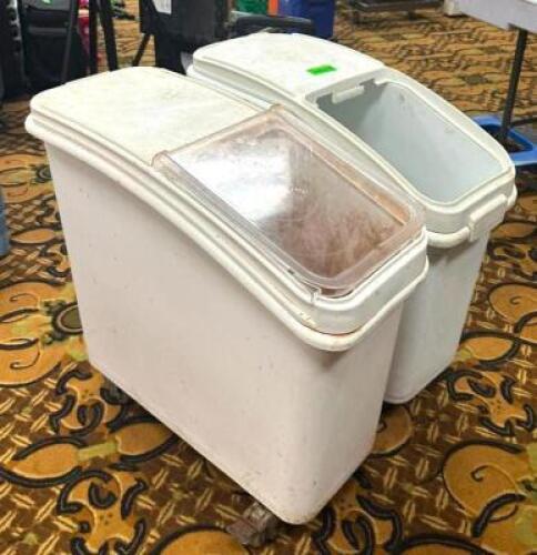 DESCRIPTION: (2) ROLLABOUT INGREDIENTS BINS LOCATION: BANQUET HALL QTY: 2