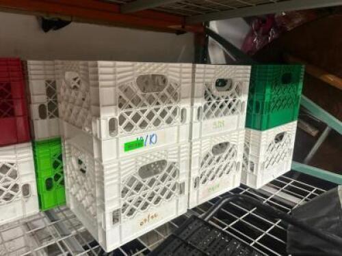 DESCRIPTION (24) EMPTY MILK CRATE THIS LOT IS: SOLD BY THE PIECE LOCATION BACK ROOM QTY 24