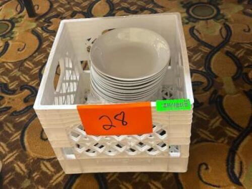 DESCRIPTION: (28) - APPETIZER PLATES THIS LOT IS: SOLD BY THE PIECE QTY: 28