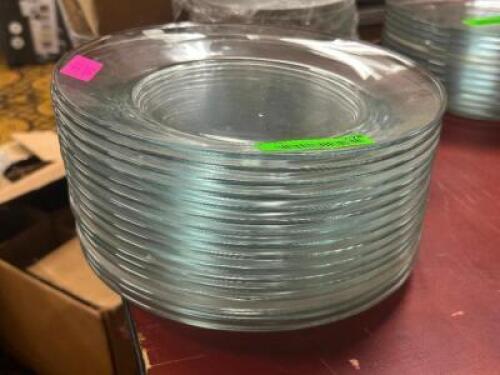 DESCRIPTION: (12) - GLASS DINNER PLATES THIS LOT IS: SOLD BY THE PIECE QTY: 12