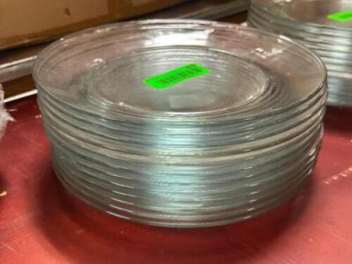 DESCRIPTION: (12) - GLASS DINNER PLATES THIS LOT IS: SOLD BY THE PIECE QTY: 12