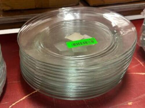 DESCRIPTION: (12) - GLASS DINNER PLATES THIS LOT IS: SOLD BY THE PIECE QTY: 12
