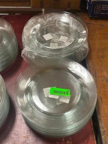 DESCRIPTION: (24) - GLASS DINNER PLATES THIS LOT IS: SOLD BY THE PIECE QTY: 24