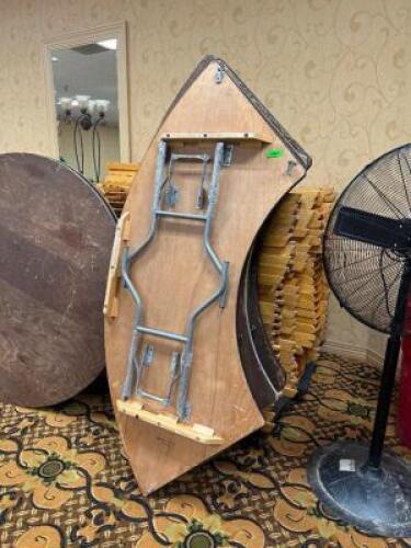 DESCRIPTION: (3) - 6 FT. CURVED TABLES THIS LOT IS: SOLD BY THE PIECE QTY: 3