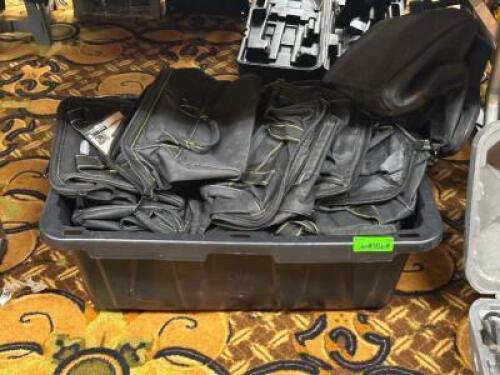 DESCRIPTION: ASSORTED OLD TOOL BAGS THIS LOT IS: ONE MONEY QTY: 1