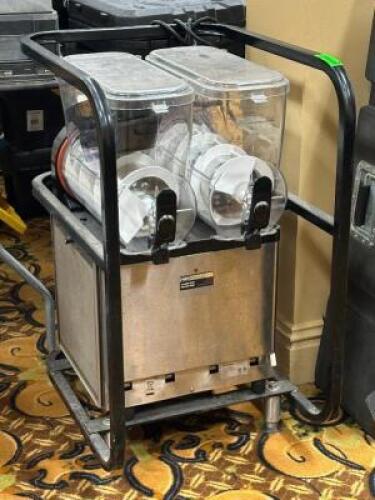 DESCRIPTION: TWIN FROZEN BEVERAGE MACHINE BRAND / MODEL: SENCOTEL SGHZ 228 THIS LOT IS: ONE MONEY QTY: 1